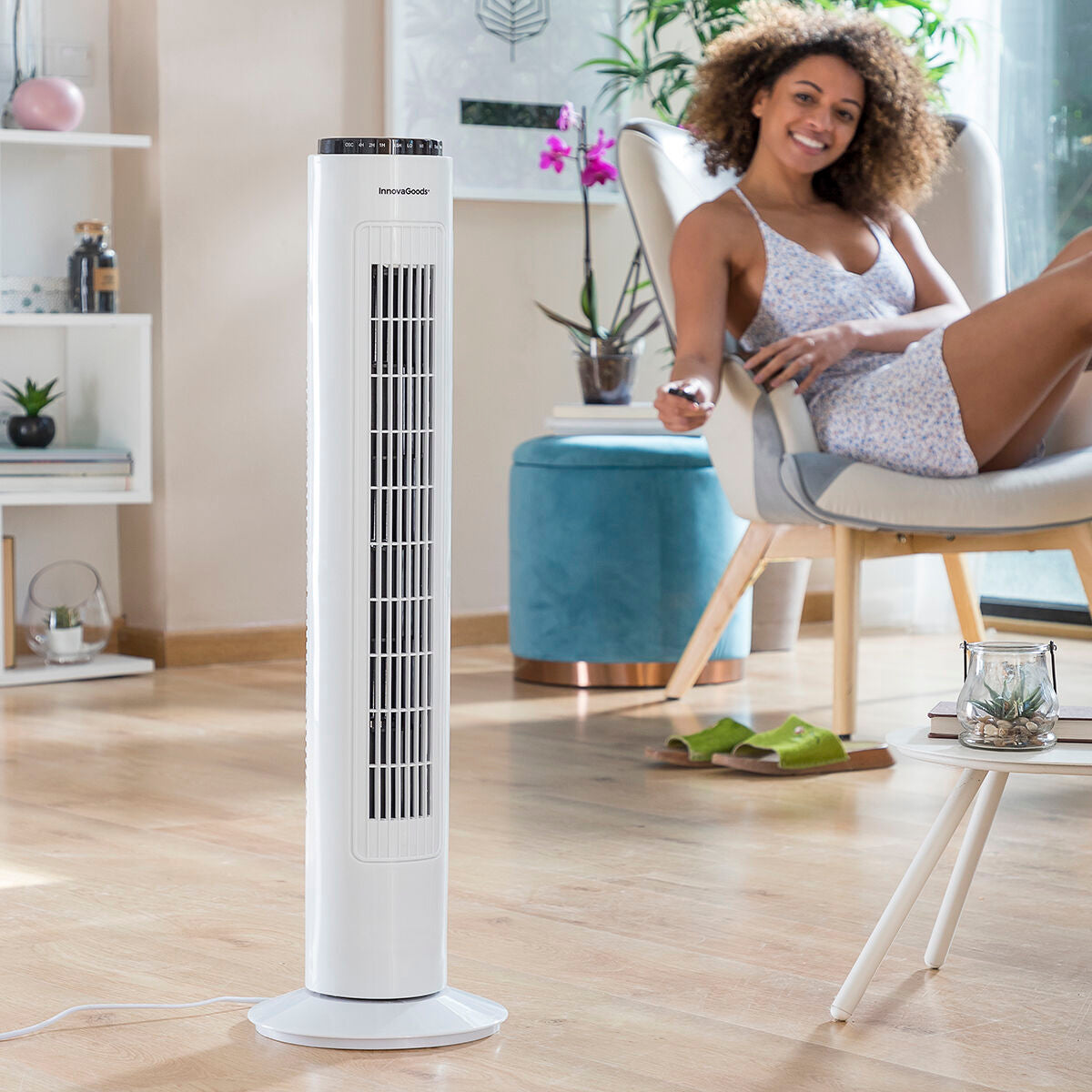 Ventilador de Torre con Mando a Distancia Towarie InnovaGoods