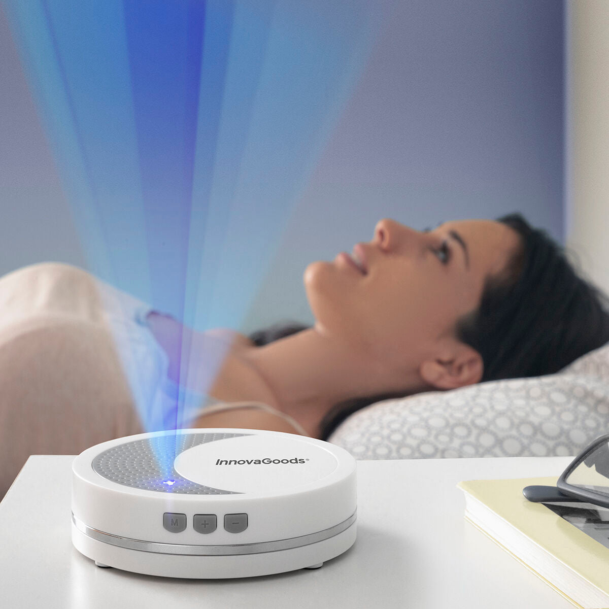 Máquina de Relajación con Luz y Sonido para Dormir Calmind InnovaGoods (Reacondicionado A+)